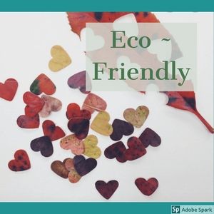 Eco Friendly Heart Confetti  (Leaves)